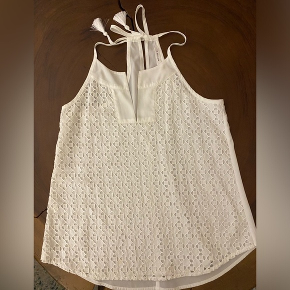 Athleta Eyelet Tassel Tank/ Size Small - Picture 1 of 5